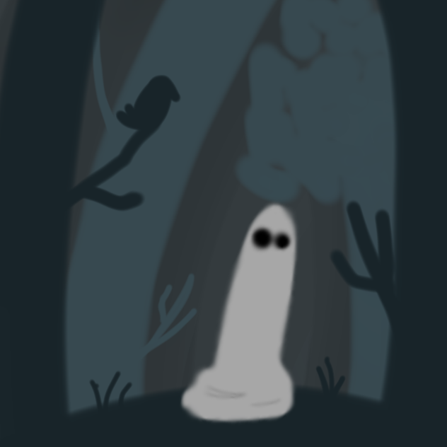 Ghostly figure